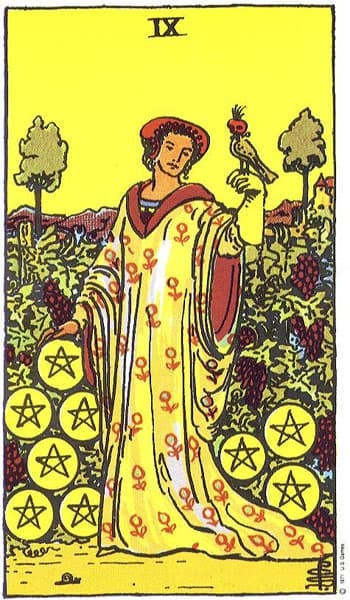 Nine of Pentacles